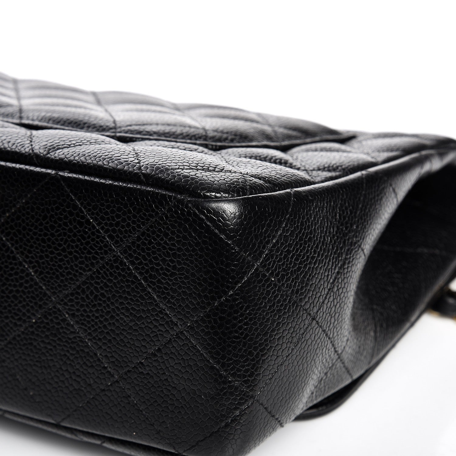 Chanel Caviar Quilted Jumbo Single Flap Black 12 of 13
