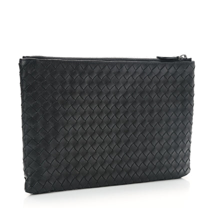 Bottega Veneta Nappa Intrecciato Medium Zip Pouch Black 3 of 8