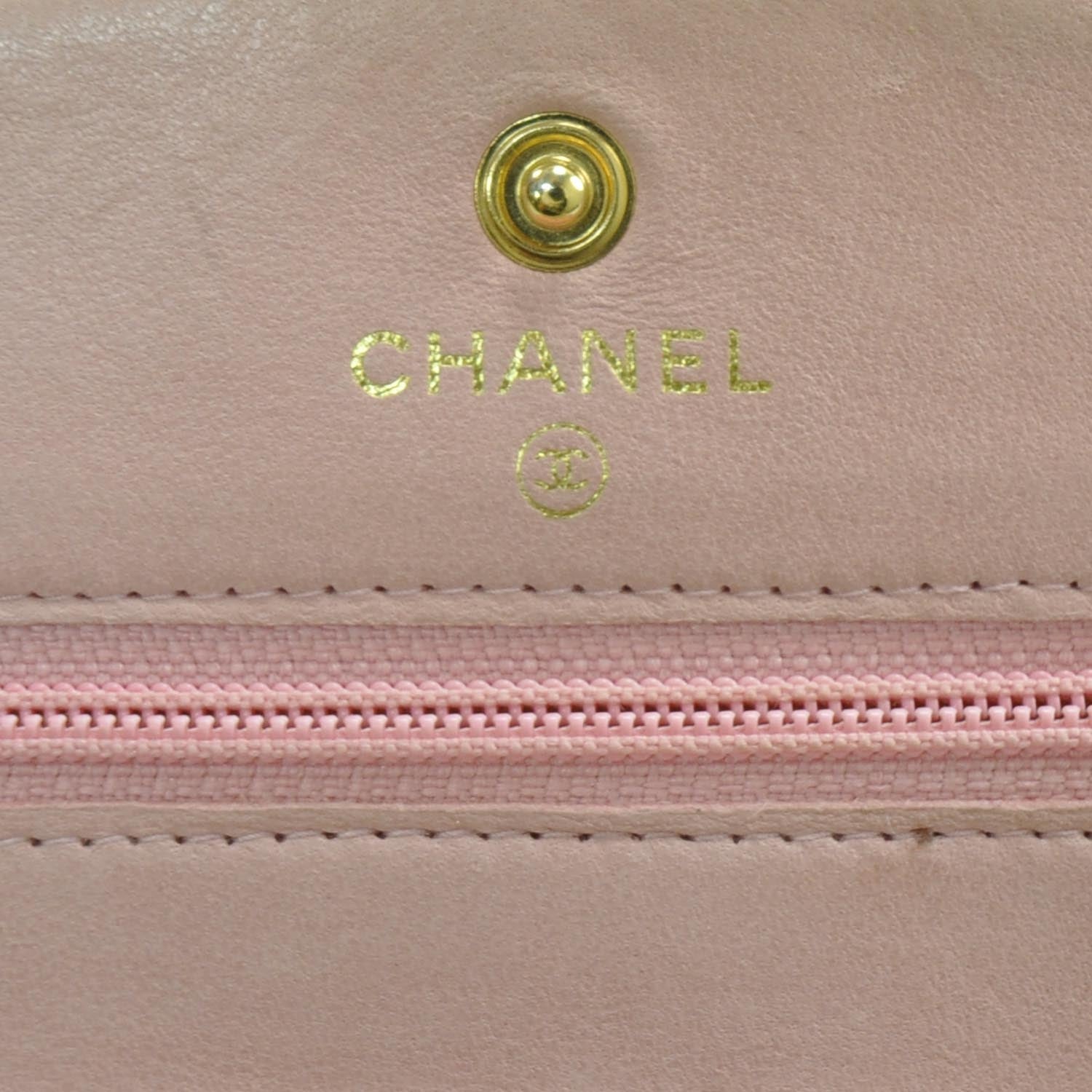 Chanel Caviar Wallet on Chain WOC Pink GHW 8 of 9