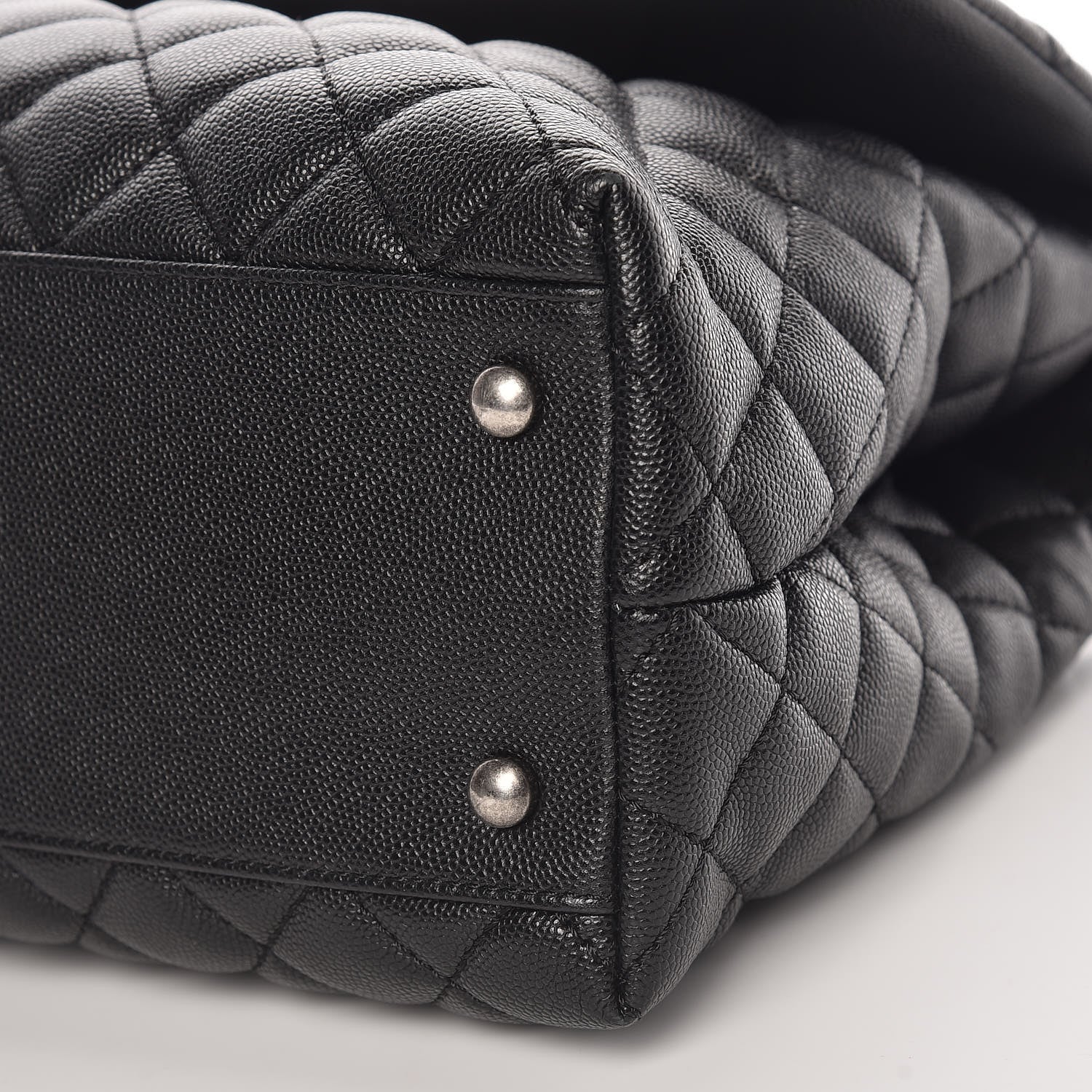 Chanel Caviar Quilted Medium Coco Handle Flap Black 10 of 10