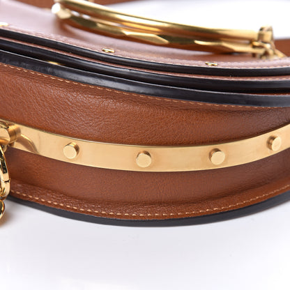 Chloe Calfskin Small Nile Bracelet Minaudiere Bag Caramel 6 of 9