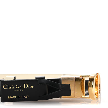 Christian Dior Calfskin 30 Montaigne Reversible Belt 90 36 Black Multicolor 5 of 5