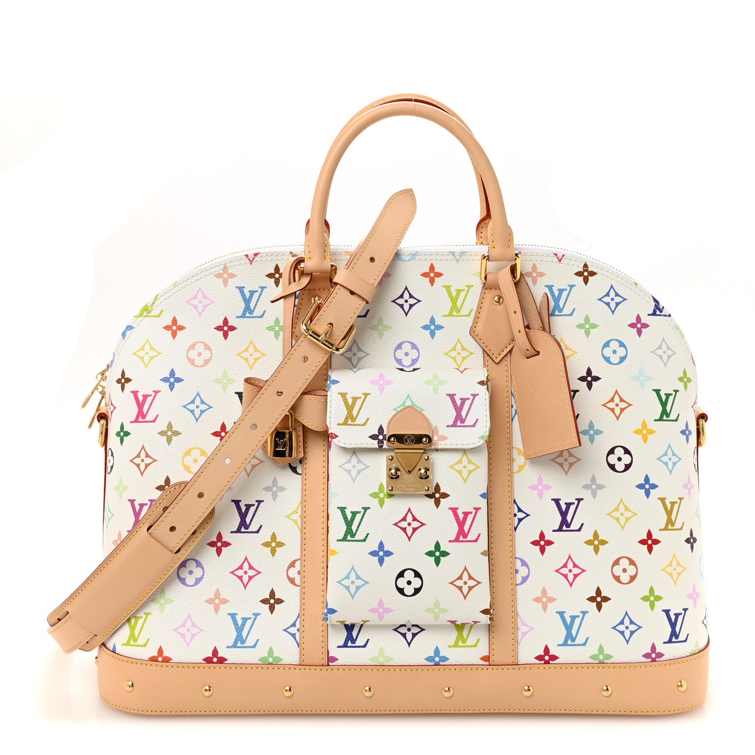 Louis Vuitton LV x TM Monogram Multicolor Alma Travel White 1 of 9