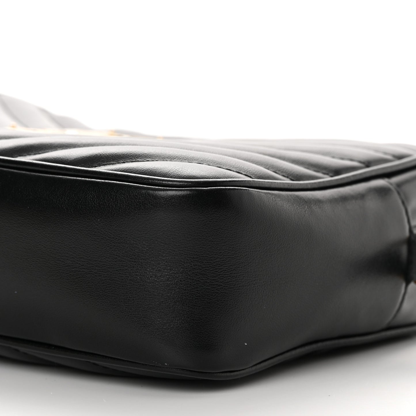 Calfskin Matelasse Monogram Lou Camera Bag Black