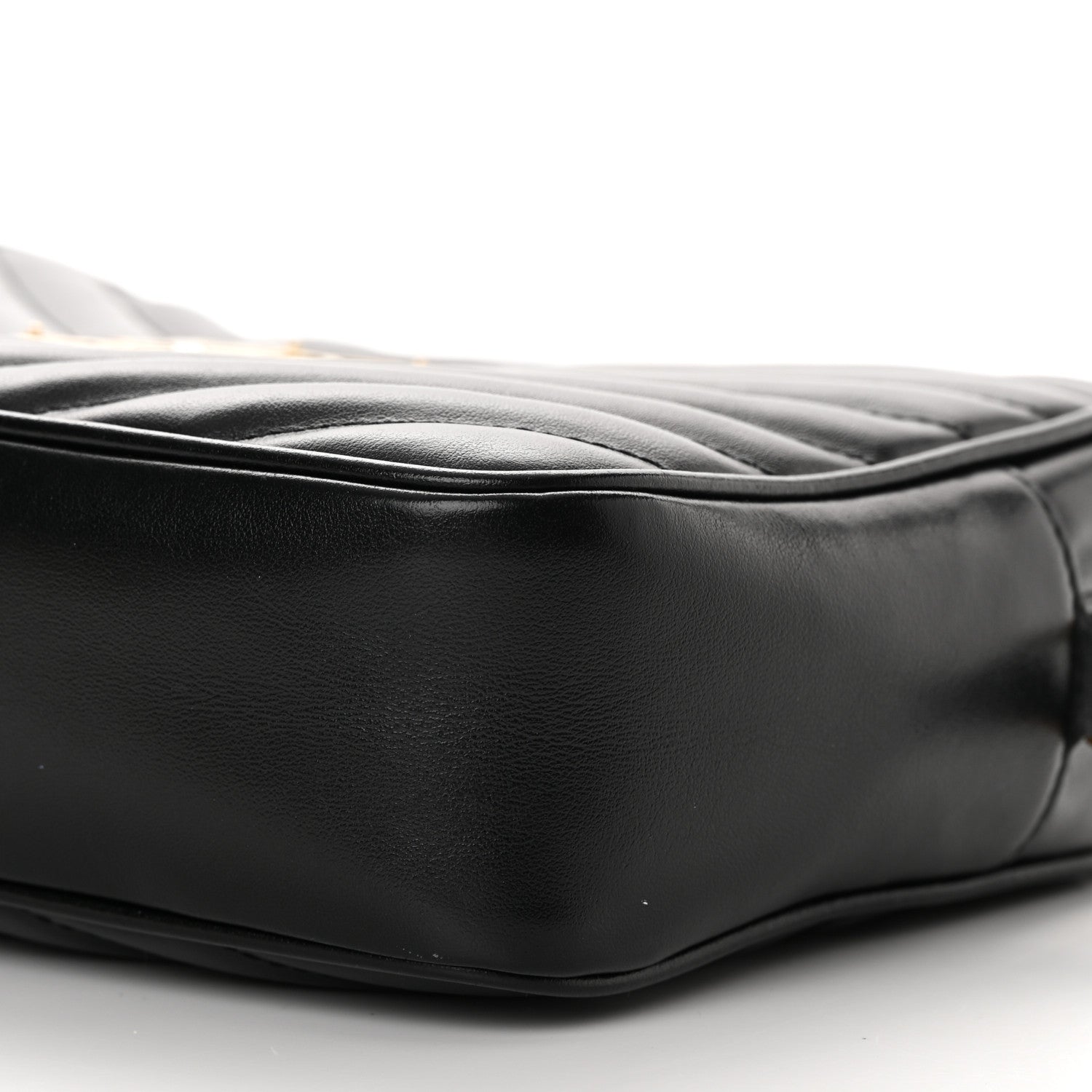 Saint Laurent Calfskin Matelasse Monogram Lou Camera Bag Black 10 of 14