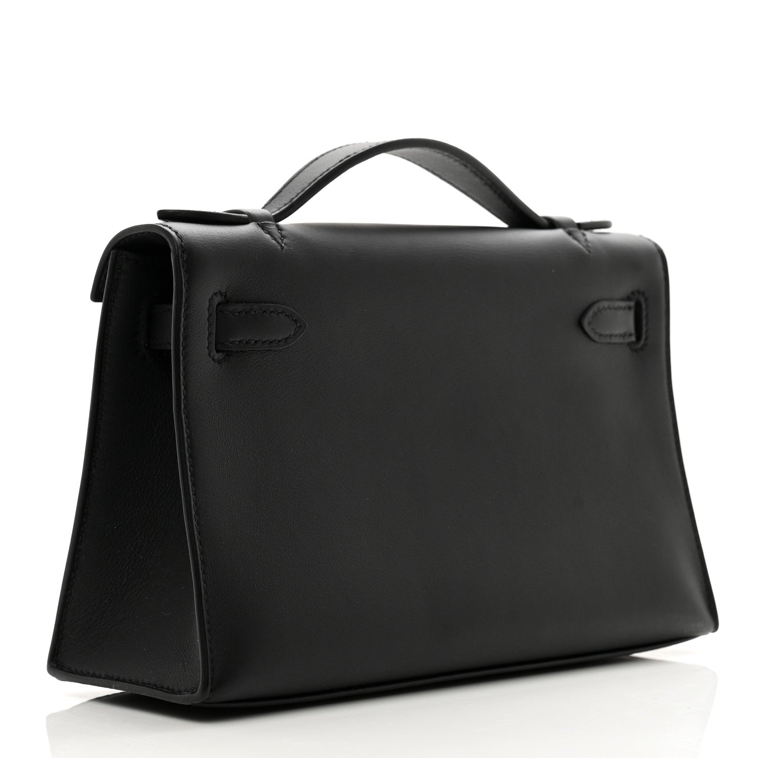 Hermes Swift Kelly Pochette Clutch Black 3 of 11