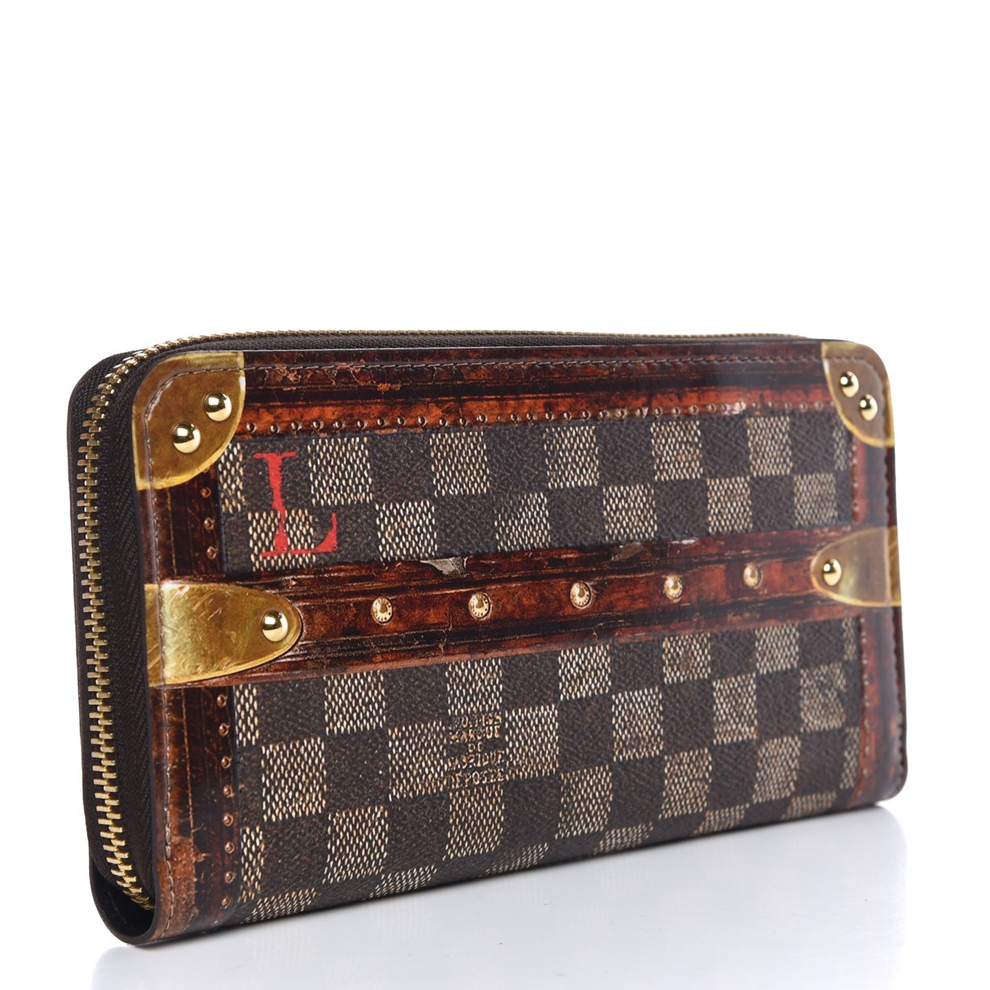 Transformed Damier Ebene Time Trunk Zippy Wallet