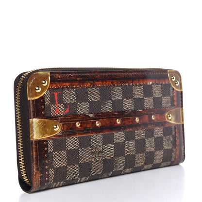 Louis Vuitton Transformed Damier Ebene Time Trunk Zippy Wallet 3 of 8