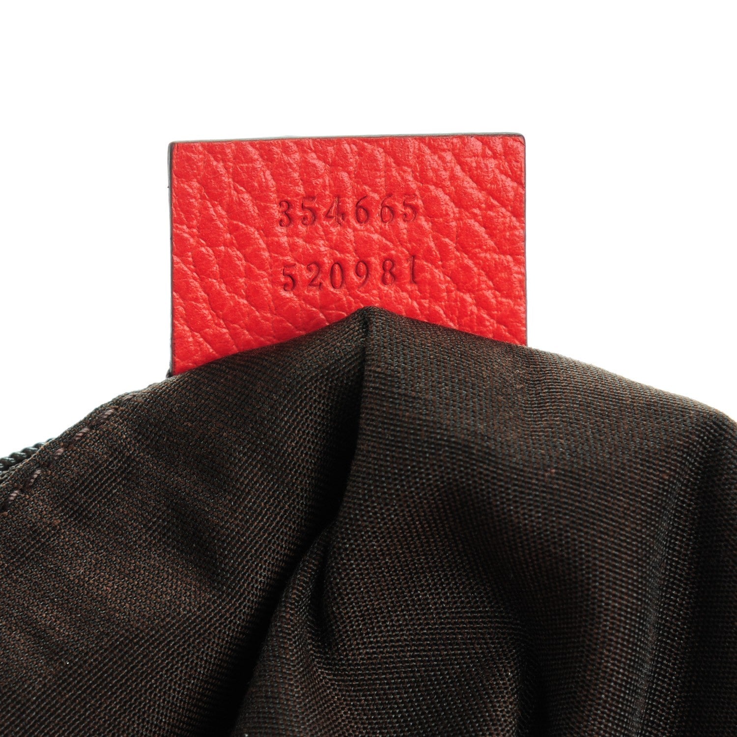 Gucci Pebbled Calfskin Bamboo Tassel Tote Red 7 of 7
