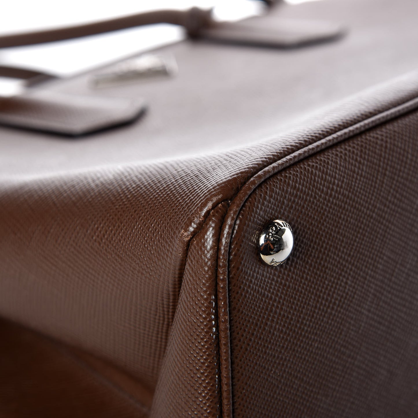 Saffiano Cuir Twin Tote Cacao