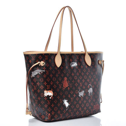 Louis Vuitton Catogram Neverfull MM Marron 4 of 11