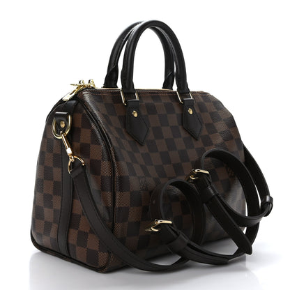 Louis Vuitton Damier Ebene Speedy Bandouliere 25 3 of 10