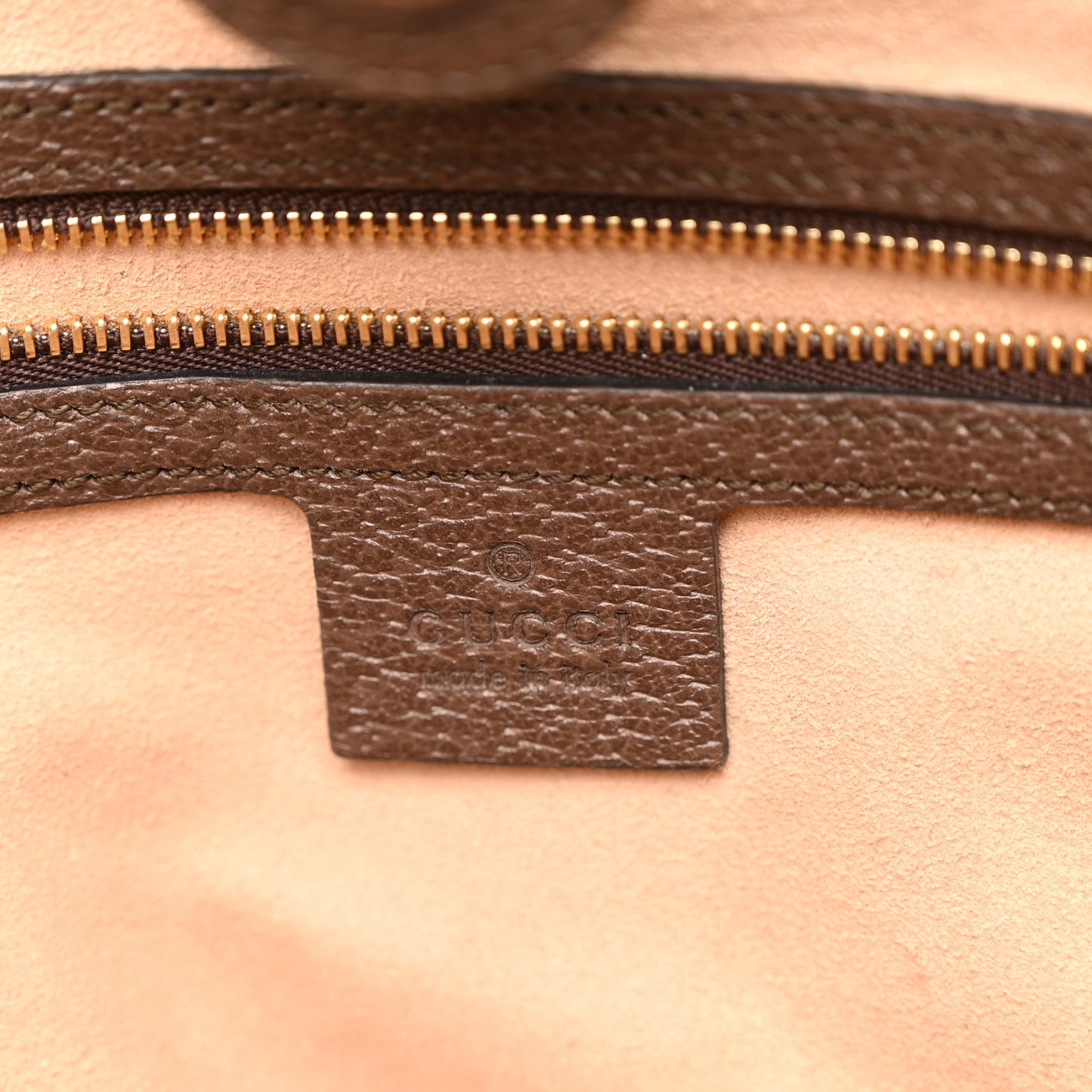 GG Supreme Monogram Medium Ophidia Shopping Tote Brown