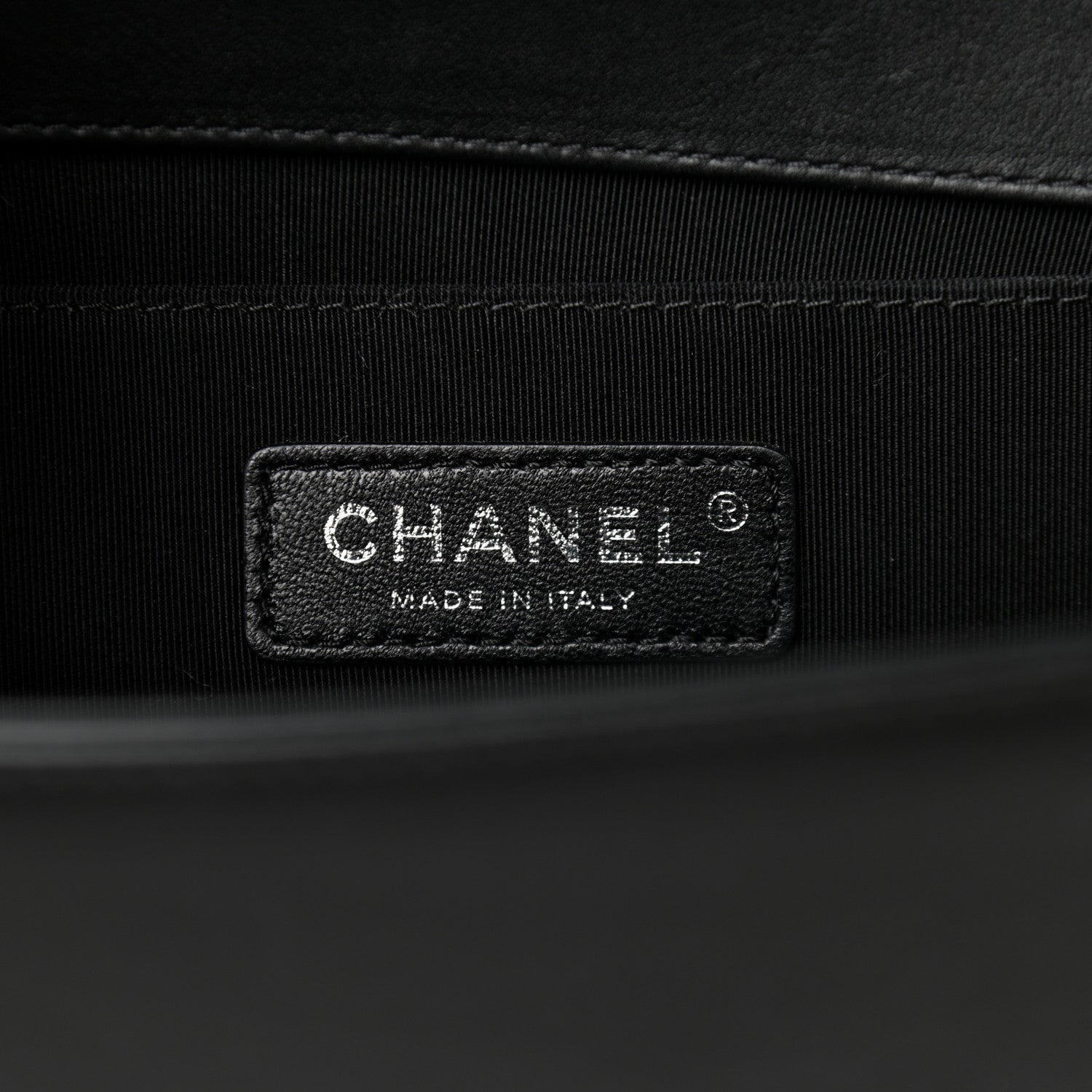Chanel Calfskin Pleated Medium Boy In Rome Flap Black White 6 of 11