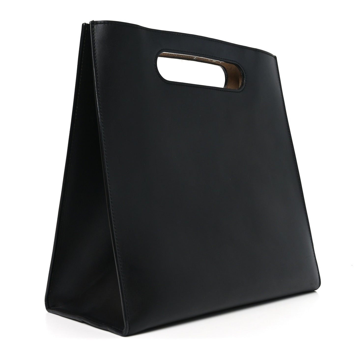 Calfskin Embossed Medium XL Tote Black