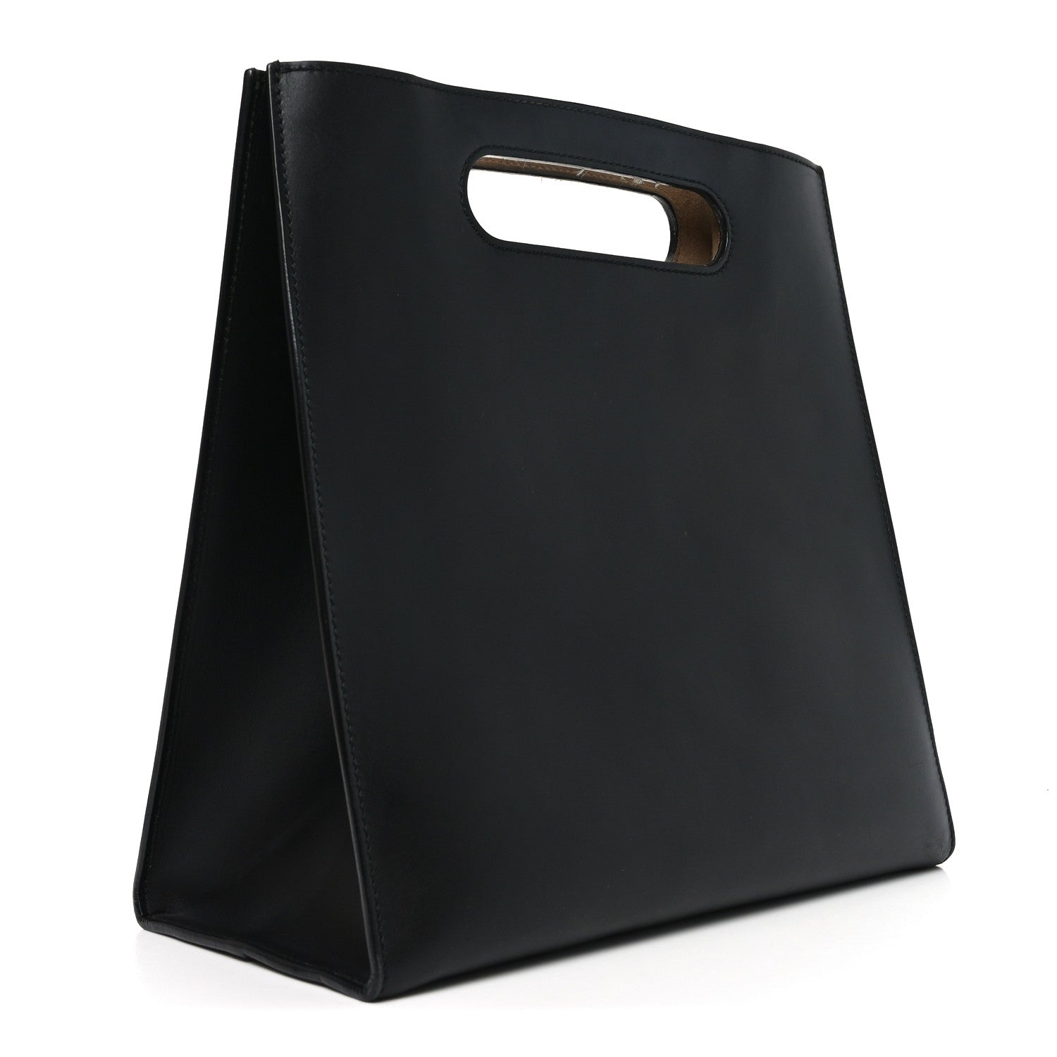 Gucci Calfskin Embossed Medium XL Tote Black 3 of 9