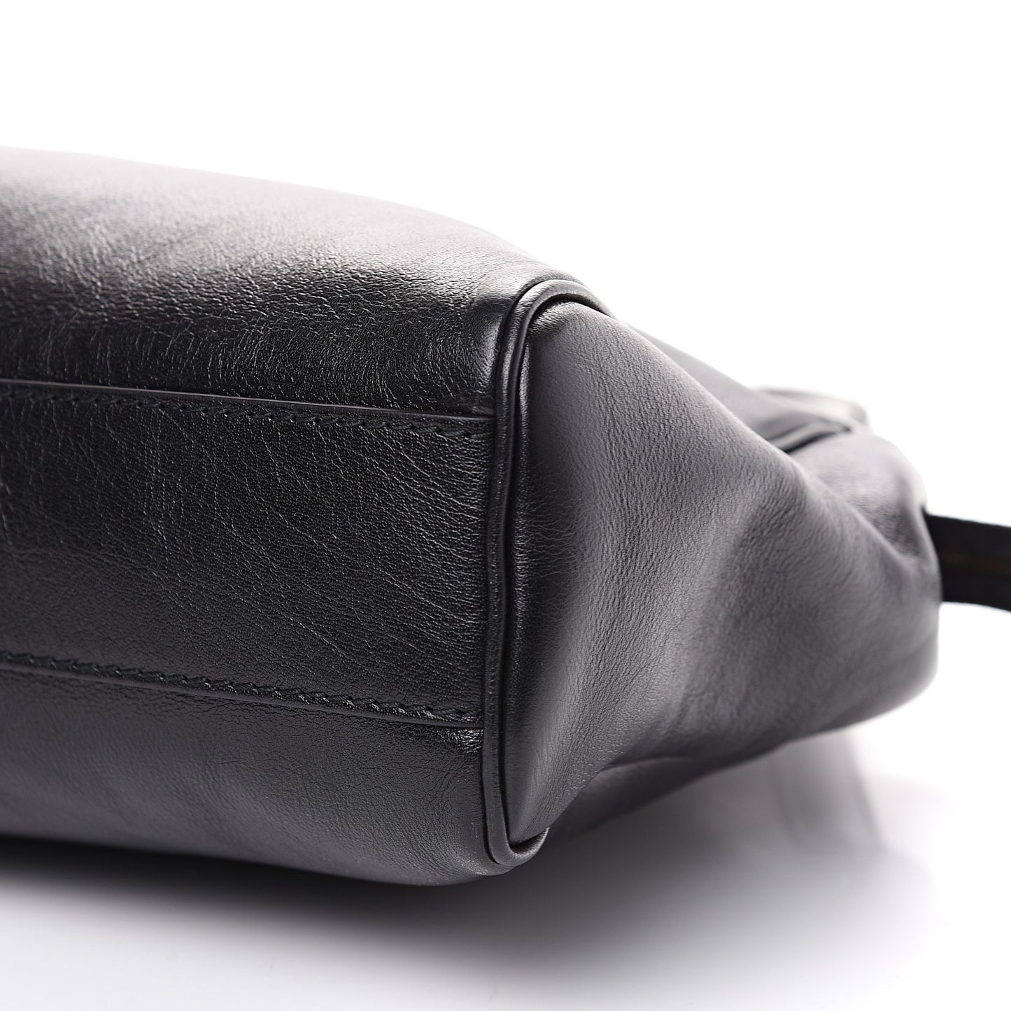 Calfskin Large Re(Belle) Top Handle Bag Black