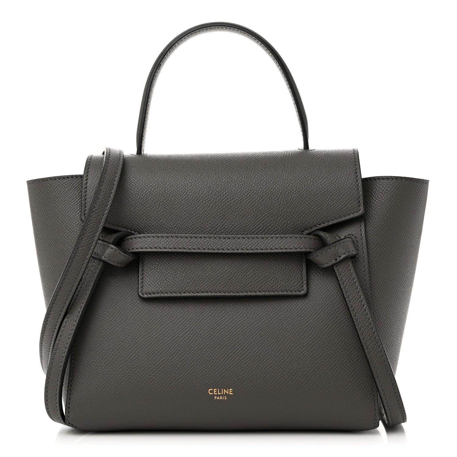 Celine Grained Calfskin Nano Belt Bag Grey 1 of 11