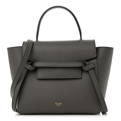 Celine Grained Calfskin Nano Belt Bag Grey 1 of 11