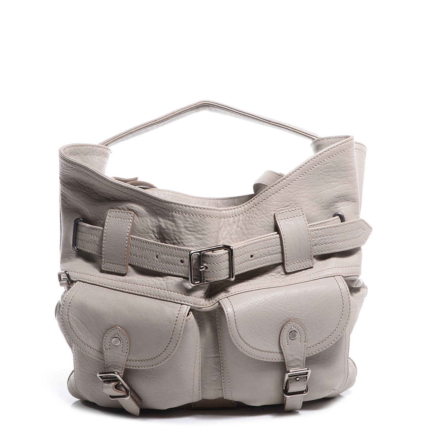 Leather Crompton Tote Grey