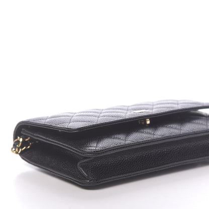 Chanel Caviar Quilted Wallet On Chain WOC Black 9 of 12