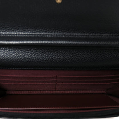 Chanel Caviar Quilted Wallet on Chain WOC Black 5 of 12
