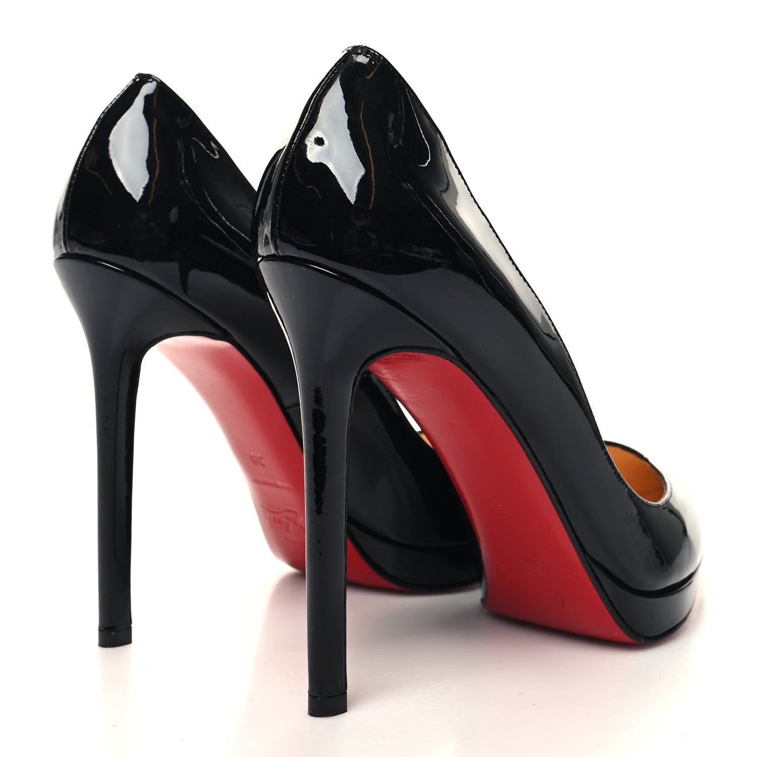 Christian Louboutin Patent Pigalle Plato 120 Pumps 38 Black 4 of 7