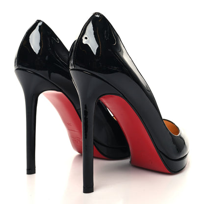 Christian Louboutin Patent Pigalle Plato 120 Pumps 38 Black 4 of 7