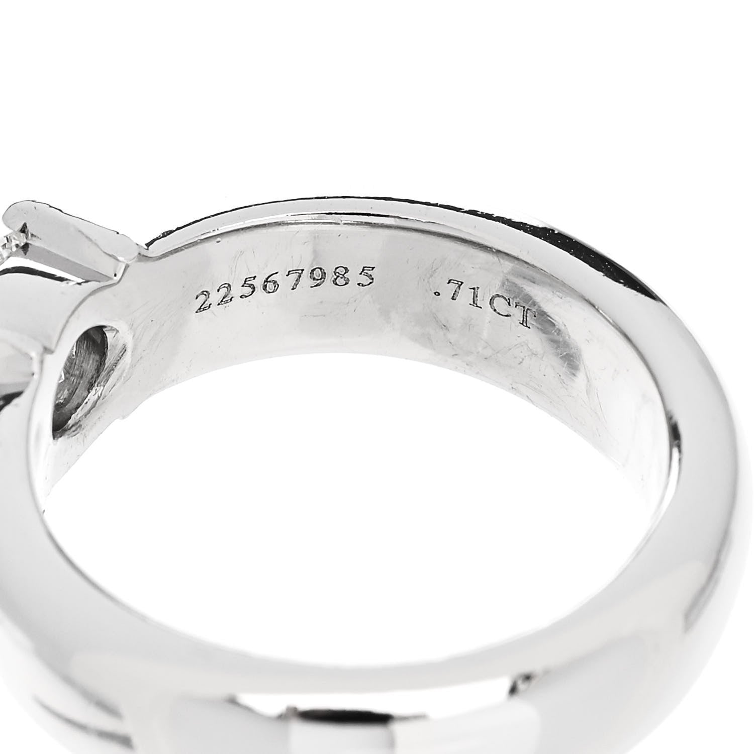 Tiffany Platinum Diamond .71ct Etoile Solitaire Engagement Ring 47 4 6 of 7