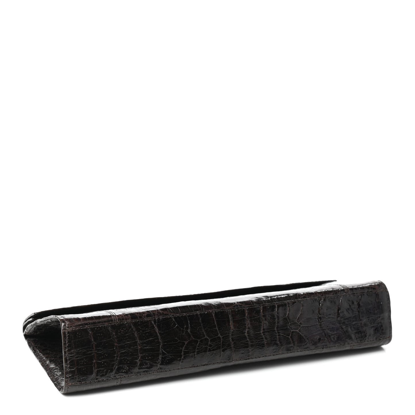 Crocodile Clutch Brown