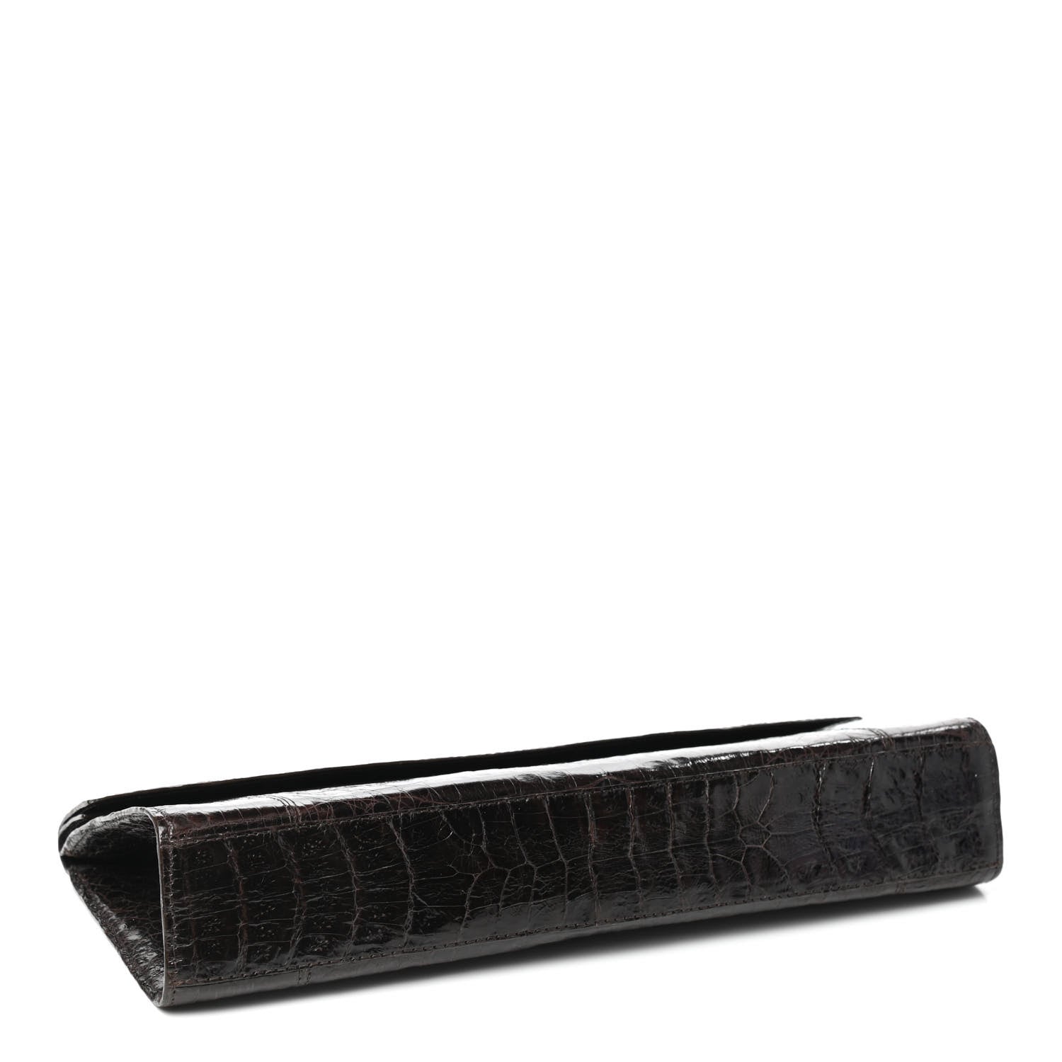 Nancy Gonzalez Crocodile Clutch Brown 4 of 6