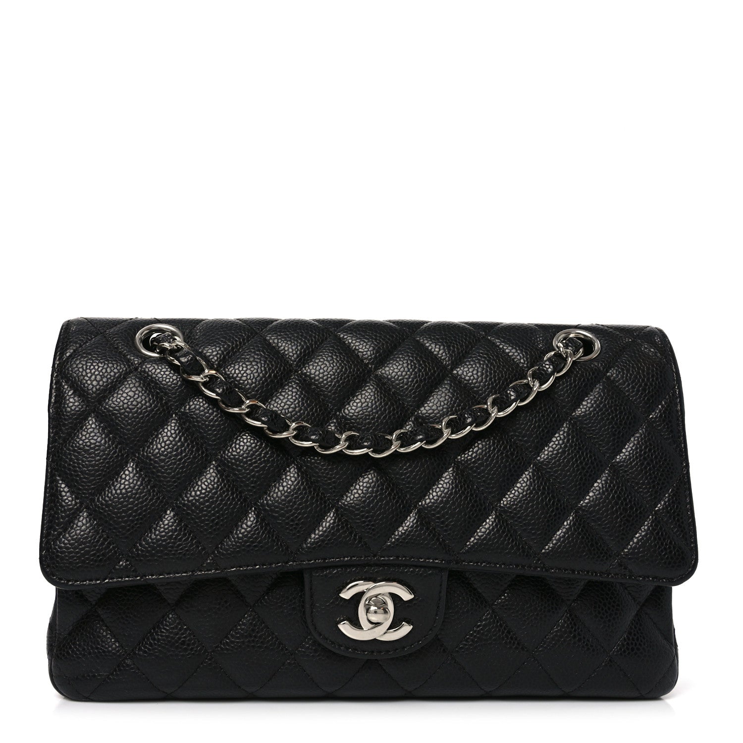 Chanel Caviar Quilted Medium Double Flap Black 1 of 10