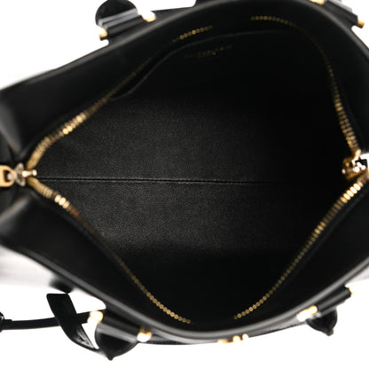 Saint Laurent Calfskin Monogram Baby Cabas Black 5 of 11
