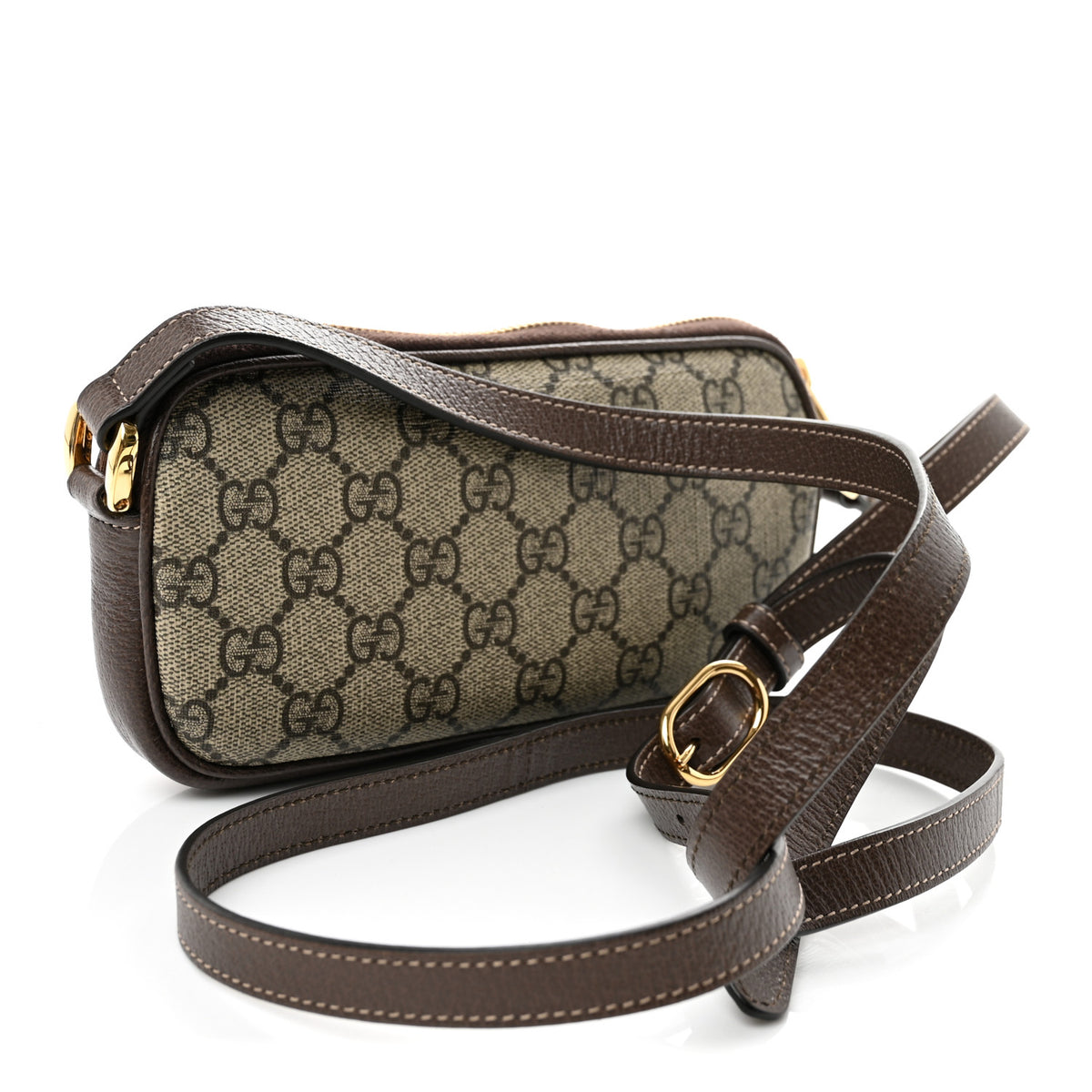 GG Supreme Monogram Web Mini Ophidia GG Bag Brown
