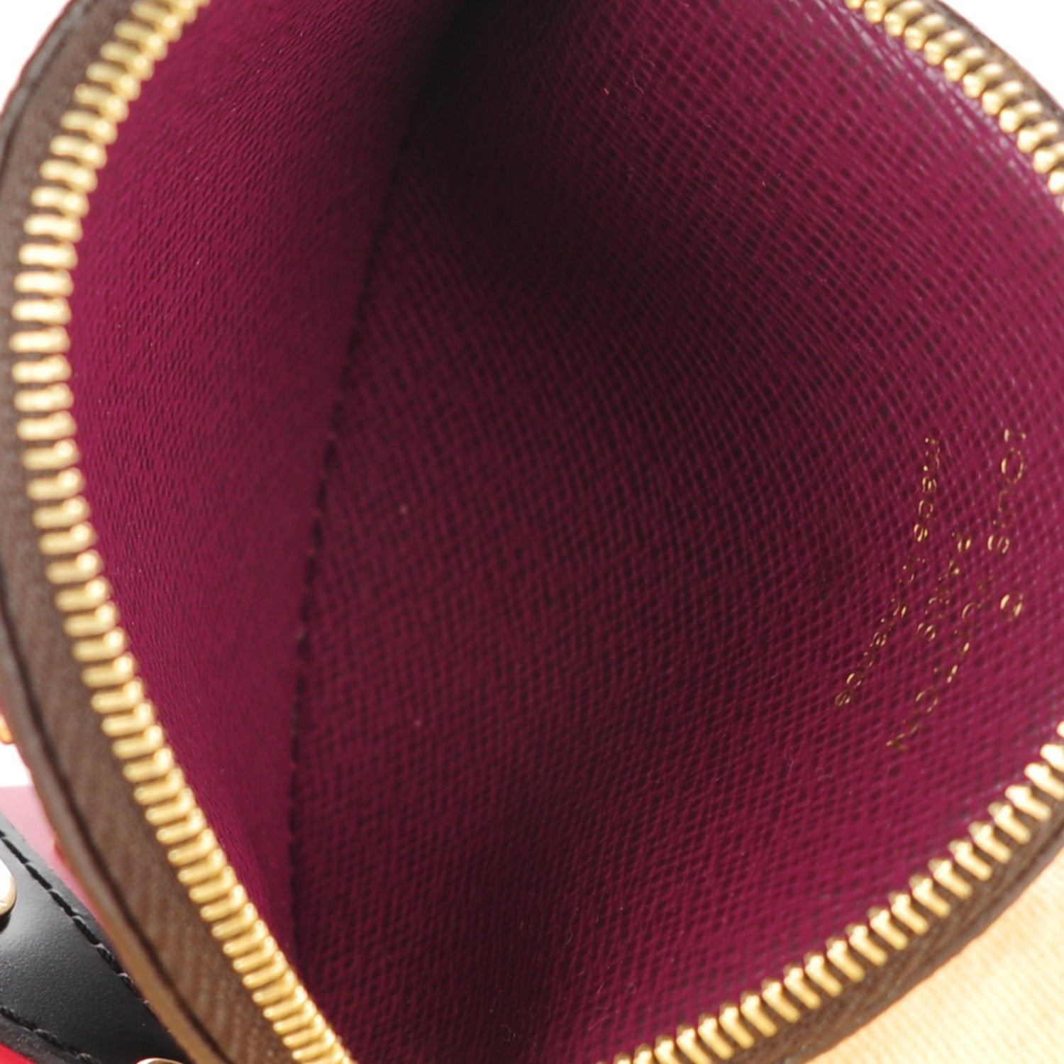 Louis Vuitton Monogram Totem Round Coin Purse Magenta 7 of 7