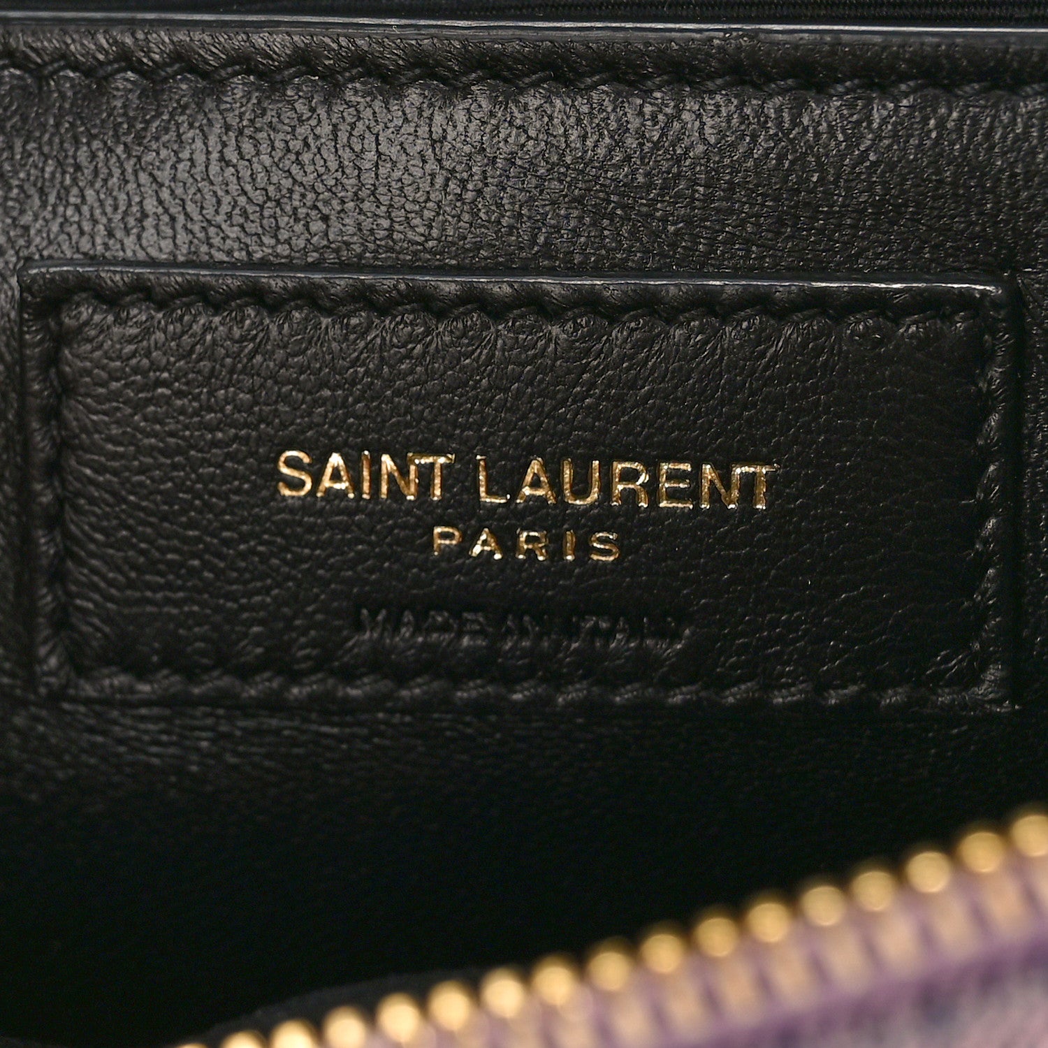 Saint Laurent Denim Quilted 80's Vanity Bag Bleached Lilac 6 of 8