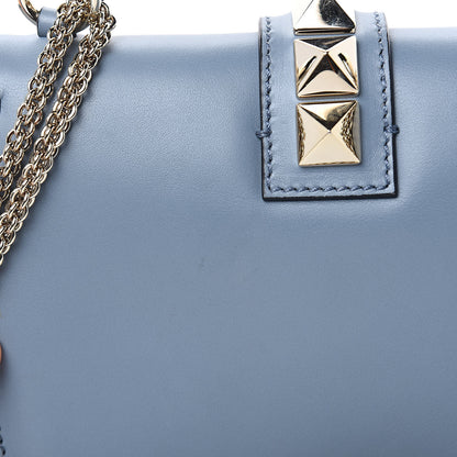 Valentino Garavani Vitello Small Glam Lock Rockstud Flap Sky Sorbet 9 of 12