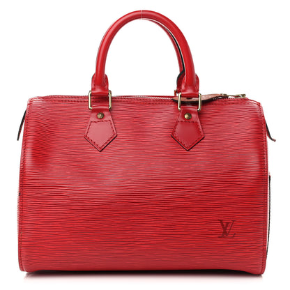 Louis Vuitton Epi Speedy 25 Castillan Red 1 of 19