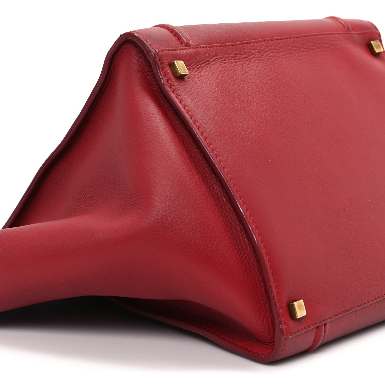 Celine Supple Calfskin Medium Phantom Luggage Red 8 of 11