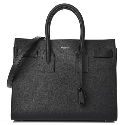 Saint Laurent Grained Calfskin Small Sac De Jour Black 1 of 8