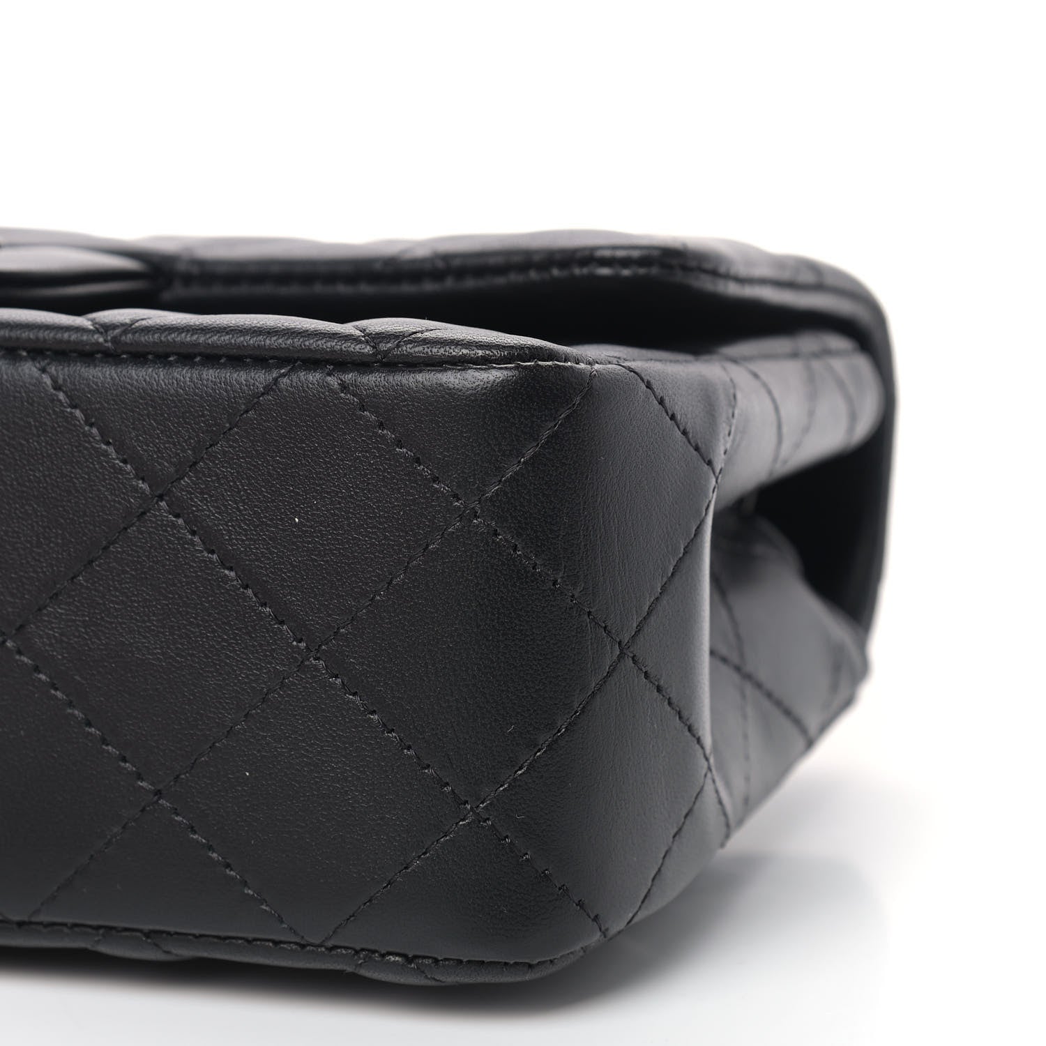 Chanel Lambskin Quilted Mini Rectangular Flap So Black 9 of 9