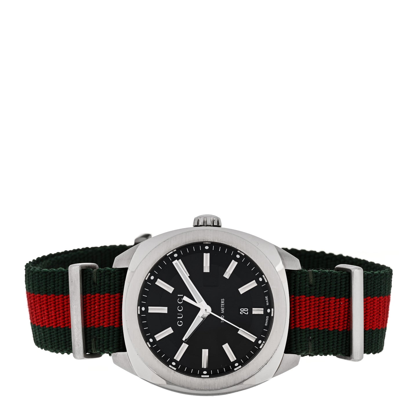Stainless Steel Nylon 41mm GG2570 Quartz Watch Black