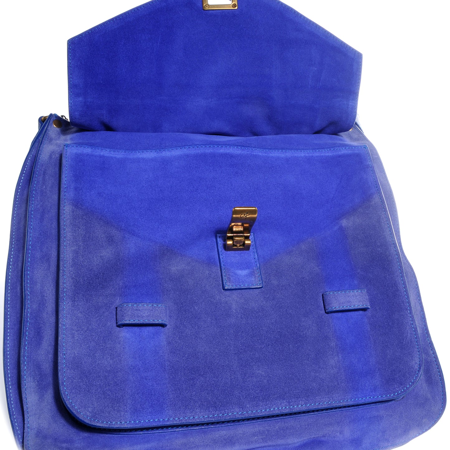 Suede PS1 Tote Cobalt