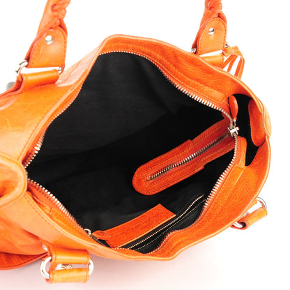 Balenciaga Agneau Giant 21 Silver Hardware City Mandarine 5 of 13