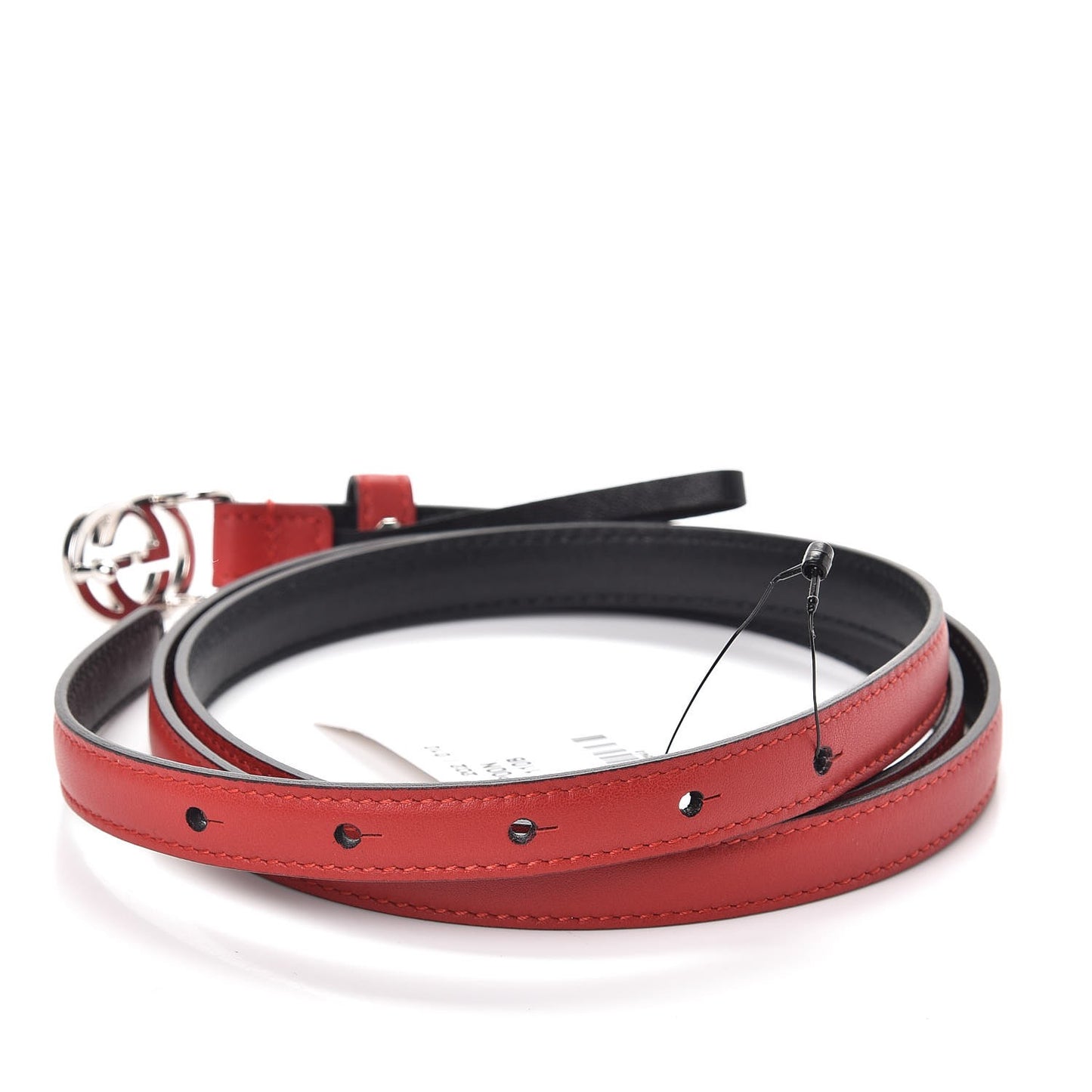 Moon Calfskin Nickel Interlocking G 20mm Belt 110 44 Tabacso