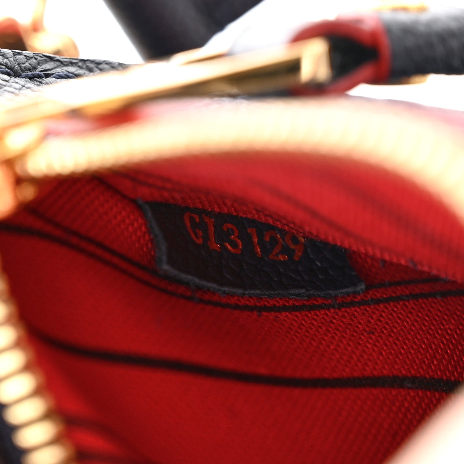 Louis Vuitton LOUIS VUITTON Empreinte Pochette Metis Marine Rouge 7 of 14