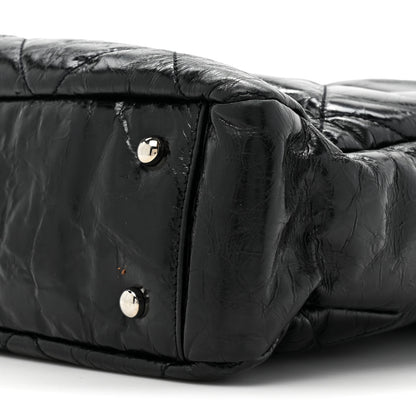 Chanel Glazed Calfskin Quilted Tweed Portobello Tote Black Multicolor 9 of 14