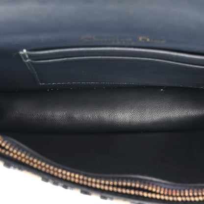 Christian Dior Oblique Saddle Belt Bag Blue 5 of 14
