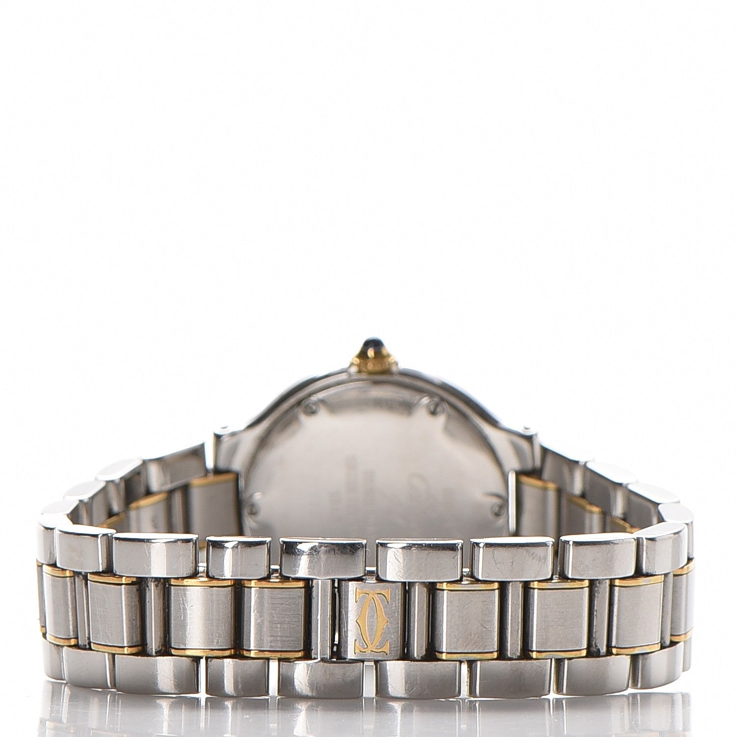 Cartier Stainless Steel 18K Yellow Gold 28mm Must De 21 Quartz Watch 3 of 7