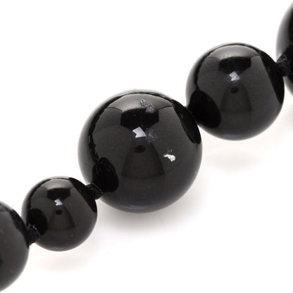 Chanel Glass Bead CC Map Short Necklace Ruthenium Black 8 of 8